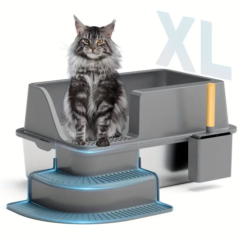 xtra Large Stainless Steel Cat Litter Pan