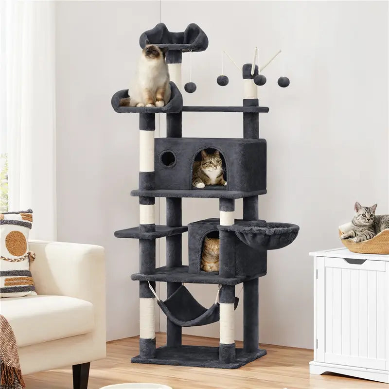 Yaheetech 170cm Cat Tree Tower Multilevel Cat Play House